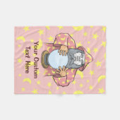 Zauberer mit Gesicht Fleecedecke (Vorderseite (Horizontal))