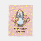 Zauberer mit Gesicht Fleecedecke (Vorderseite)