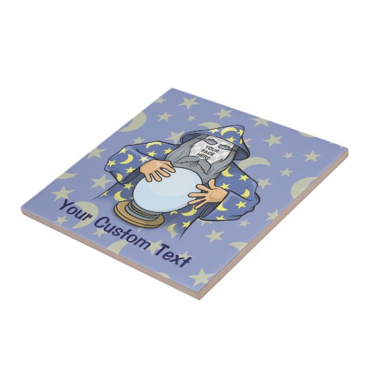 Zauberer mit Gesicht Fliese (Seite)