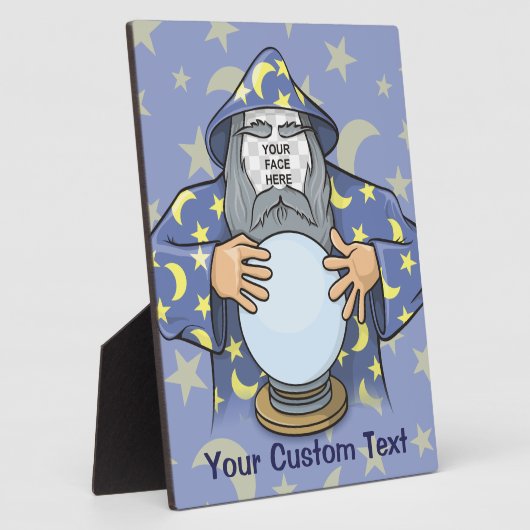 Zauberer mit Gesicht Fotoplatte (Seite)