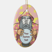 Zauberer mit Gesicht Keramikornament (Rechts)