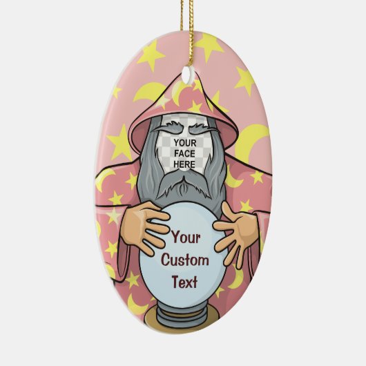 Zauberer mit Gesicht Keramikornament (Rechts)