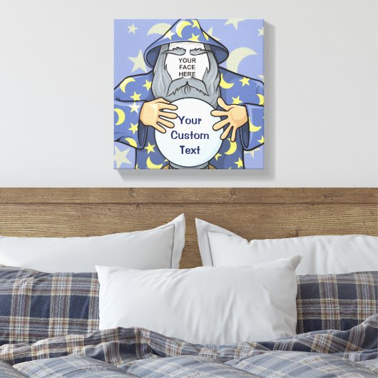 Zauberer mit Gesicht Leinwanddruck (Insitu (Schlafzimmer))