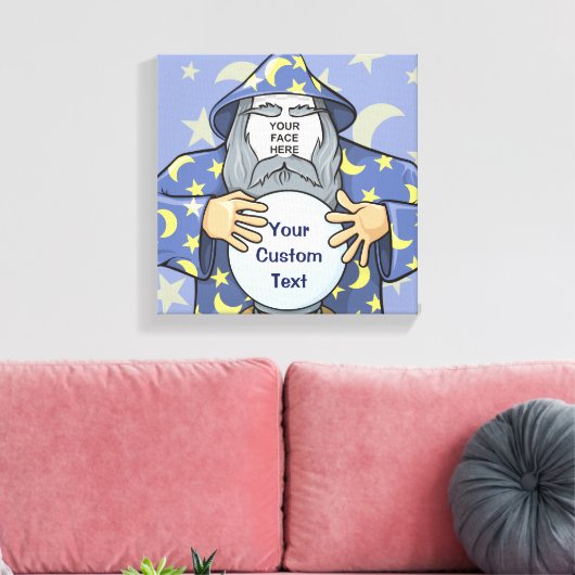 Zauberer mit Gesicht Leinwanddruck (Insitu (Wohnzimmer))