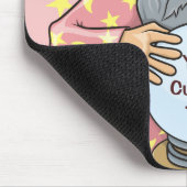 Zauberer mit Gesicht Mousepad (Ecke)