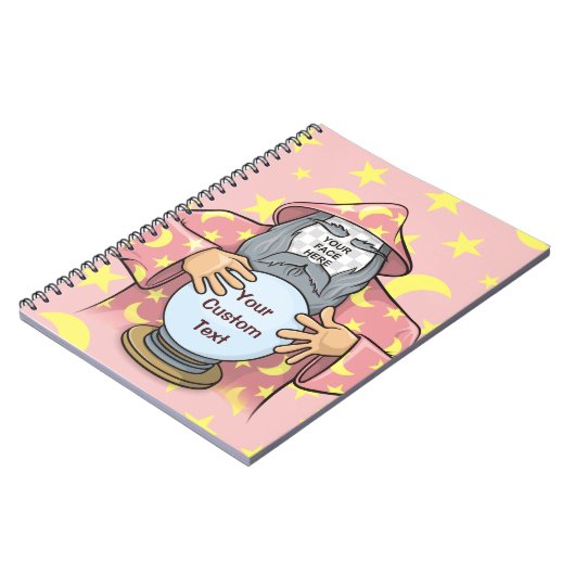 Zauberer mit Gesicht Notizblock (Linke Seite)