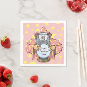 Zauberer mit Gesicht Serviette (Beispiel)