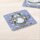 Zauberer mit Gesicht Untersetzer (angewinkelt)