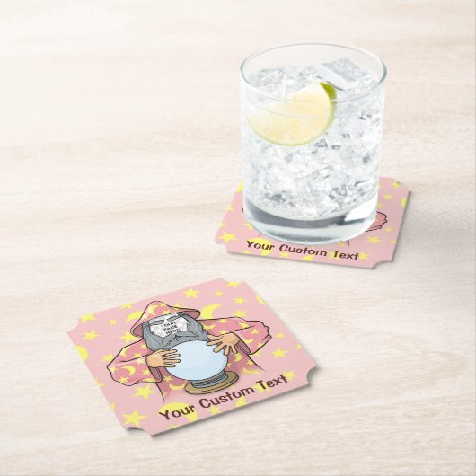 Zauberer mit Gesicht Untersetzer (Vor Ort)