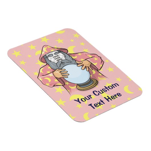 Zauberer mit Ihrem Gesicht Magnet (Rechte Seite)