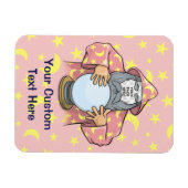 Zauberer mit Ihrem Gesicht Magnet (Horizontal)