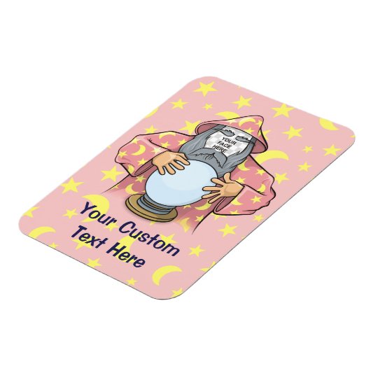 Zauberer mit Ihrem Gesicht Magnet (Linke Seite)