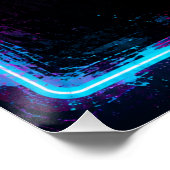 Zauberer Neonplatine Poster (Ecke)