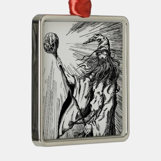 Zauberer Ornament Aus Metall (Rechts)