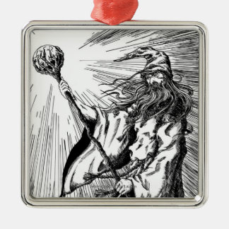 Zauberer Ornament Aus Metall