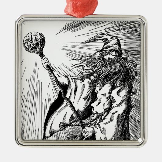 Zauberer Ornament Aus Metall (Vorne)