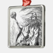 Zauberer Ornament Aus Metall (Links)