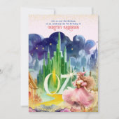 Zauberer Oz Birthday Good Witch Geburtstag Einladung (Vorderseite)