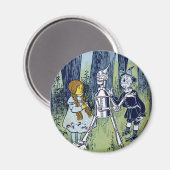 Zauberer Oz Dorothy Tin Woodsman Scarecrow Magnet (Vorderseite/Rückseite)