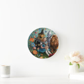Zauberer Oz - Dorothy, Tinman, Scarecrow & Lion Runde Wanduhr (Zuhause)