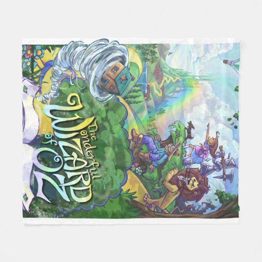 Zauberer Oz Fleece Blanket (Vorderseite (Horizontal))