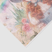 Zauberer Oz - Hexe beißen - Dorothy - Entfärbung Seidenpapier (Ausschnitt)