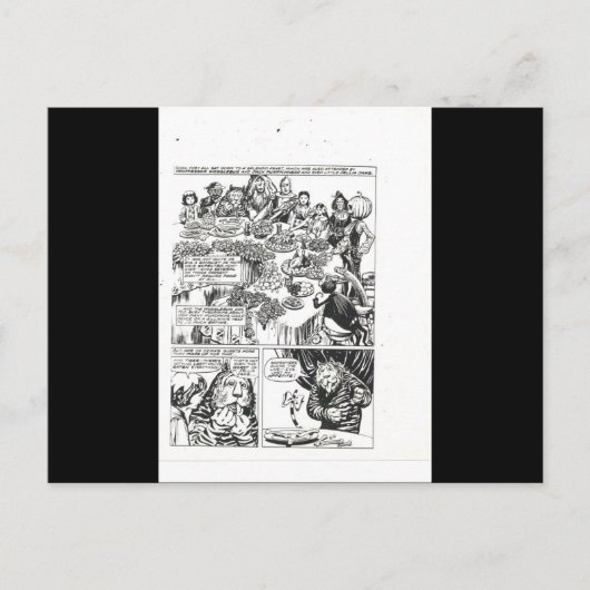 Zauberer Oz (Land Oz) Dorothy Ozma Scarecrow Postkarte (Vorderseite)