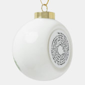 Zauberer Oz Mut Zitat Keramik Kugel-Ornament (Links)