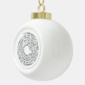 Zauberer Oz Mut Zitat Keramik Kugel-Ornament (Rechts)