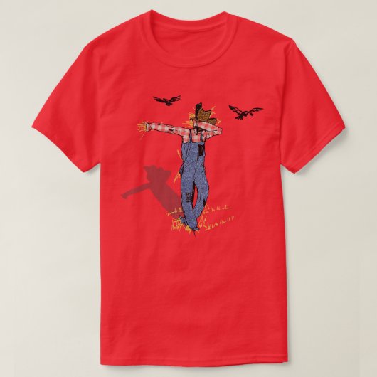 Zauberer Oz Scarecrow Dabbing Scarecrow Halloween T-Shirt (Design vorne)