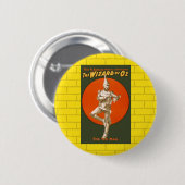 Zauberer Oz Tin Man - Vintages Musiktheater Button (Vorne & Hinten)