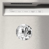 Zauberer Oz Toto, Dorothy und Scarecrow Magnet (In Situ (Geschirrspüler))