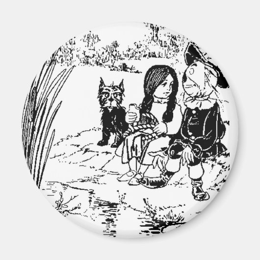 Zauberer Oz Toto, Dorothy und Scarecrow Magnet (Vorne)