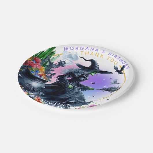 Zauberer Oz Wicked Hexe Custom Partyware Decor Pappteller (Schrägansicht)