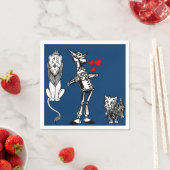 Zauberer Oz, Zinn Man, Toto, Feige Löwe Party Serviette (Beispiel)