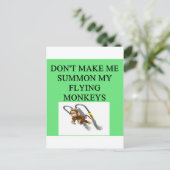 Zauberer Postkarte (Stehend Vorderseite)