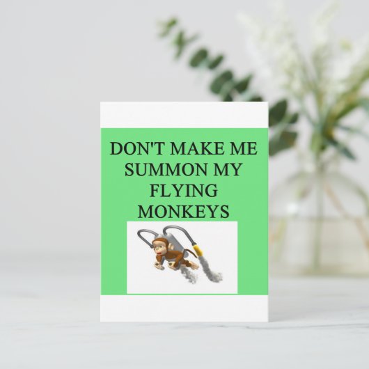 Zauberer Postkarte (Stehend Vorderseite)