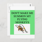 Zauberer Postkarte (Vorne/Hinten)