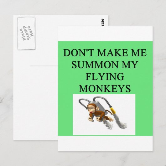 Zauberer Postkarte (Vorne/Hinten)