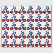 Zauberer-Reitfahrrad mit 20 mit Seiten versehenen Geschenkpapier (Flach)