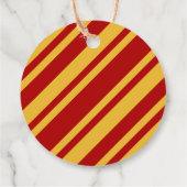 Zauberer Rot und Gold Blank Circle Geschenkanhänger (Rückseite)