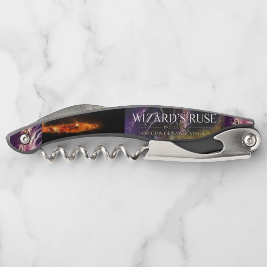 Zauberer Ruse Cork Screw Flaschenöffner Kellnermesser (Rückseite)