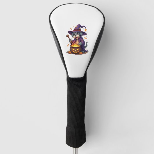 Zauberer-Schnauzer Golf Headcover (Vorderseite)