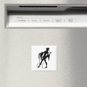 Zauberer-Silhouette der 1920er Jahre Magnet (In Situ (Geschirrspüler))