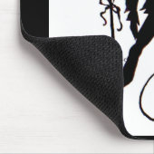 Zauberer-Silhouette der 1920er Jahre Mousepad (Ecke)