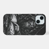 Zauberer studiert das Grimoire — von BurnsInHell iPhone 15 Hülle (Rückseite (Horizontal))