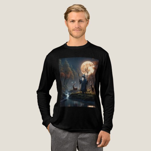 Zauberer Tri-Blend Shirt (Volle Vorderseite)