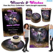 Zauberer und Hexen Son's Töchter Birthday Magic Einladung