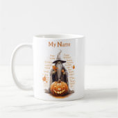 Zauberer und sein Kürbis: Halloween Personalisiert Kaffeetasse (Links)