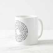 Zauberer-Unze-Mutzitat-Tasse Kaffeetasse (VorderseiteRechts)